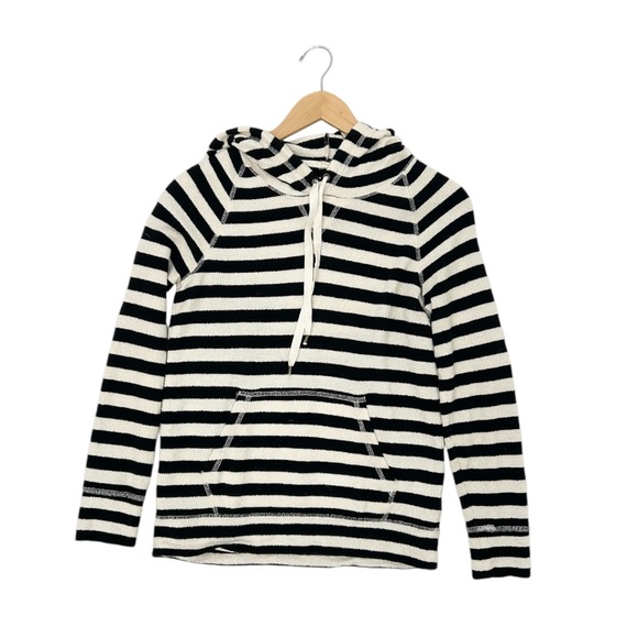 J.Crew Terry Knit Striped Hoodie - Picture 1 of 12